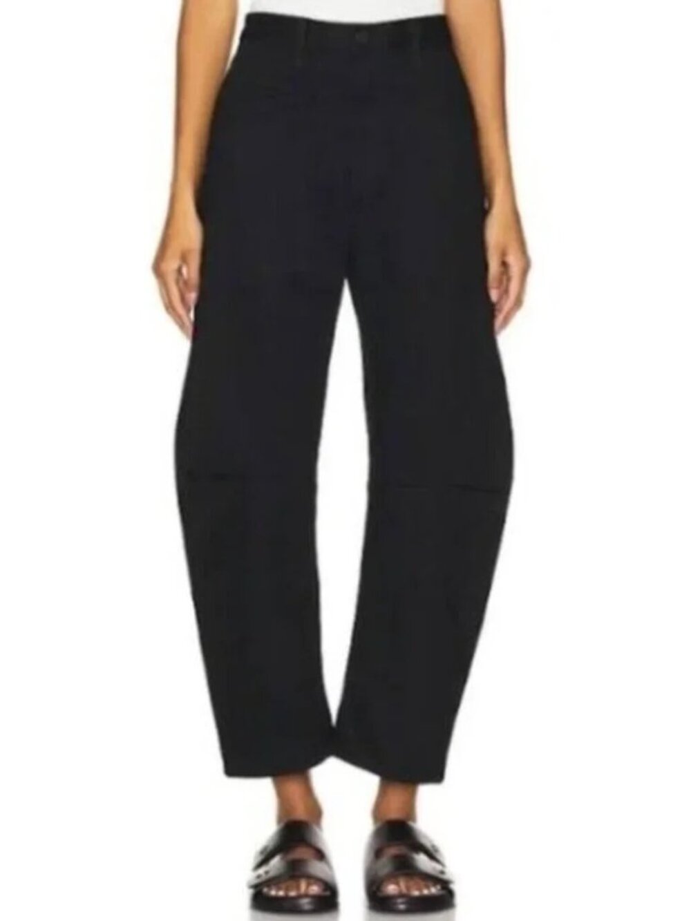 Nili Lotan Shon Barrel Jeans Black 27